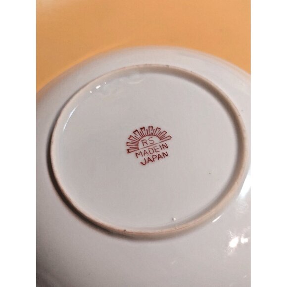 Antique Egg Shell Porcelain Hand Painted Lusterware Cup & Saucer Set RS Japan - Picture 9 of 16